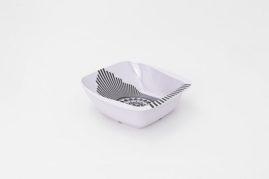 Square Serving Bowl  (Pack of 3 Pcs ) With fork and spoon